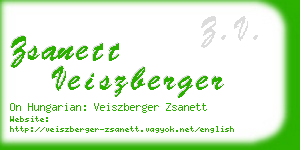 zsanett veiszberger business card